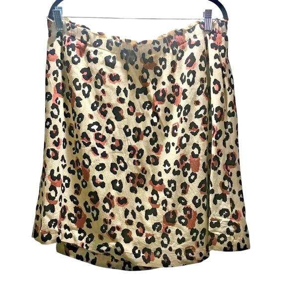 Reitmans Leopard Print Skirt With Rich Black And Brown Tones XL - Picture 1 of 9